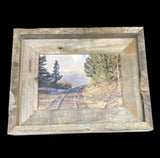 Train Tracks to Nowhere- FRAMED 5x7 Wood Print