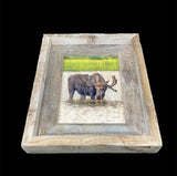 Thirsty Moose- FRAMED 5x7 Wood Print