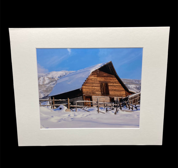 Steamboat Barn in Winter photo print- 11x14