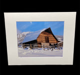 Steamboat Barn in Winter photo print- 11x14