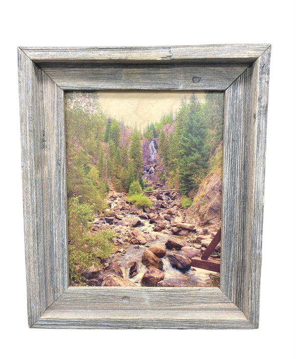 Fish Creek Falls- FRAMED 8x10 wood print