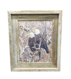 Eagle Pair- FRAMED 8x10 wood print