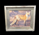 Red Fox Profile- FRAMED 11x14 Wood Print