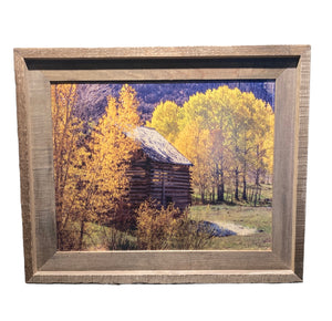 Sylvan Lake Cabin- FRAMED 5x7 Wood Print