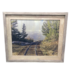 Train Tracks to Nowhere- FRAMED 11x14 Wood Print: