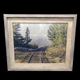 Train Tracks to Nowhere- FRAMED 11x14 Wood Print: