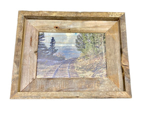 Train Tracks to Nowhere- FRAMED 5x7 Wood Print