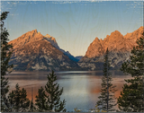 Jenny Lake Sunrise- FRAMED 11x14 Wood Print