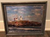 Nubble Light: FRAMED 16x20 Wood Print